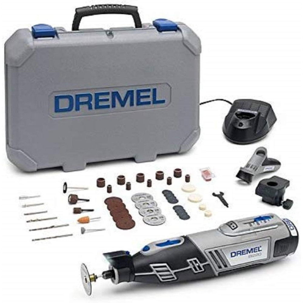 Dremel 8220 akumulátorový multifunkční nástroj, 12V - italská verze (sada s 45 příslušenstvím a 2 nástavci)