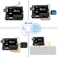 ELEGOO UNO R3 Starter Kit kompatibilní se startovací sadou projektu Arduino IDE s výukovým programem v němčině