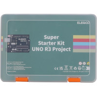 ELEGOO UNO R3 Starter Kit kompatibilní se startovací sadou projektu Arduino IDE s výukovým programem v němčině