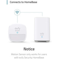 Senzor pohybu, eufy Security Home Alarm System Motion Sensor, pokrytí 100°, dosah detekce 30 stop, životnost baterie 2 roky, nas