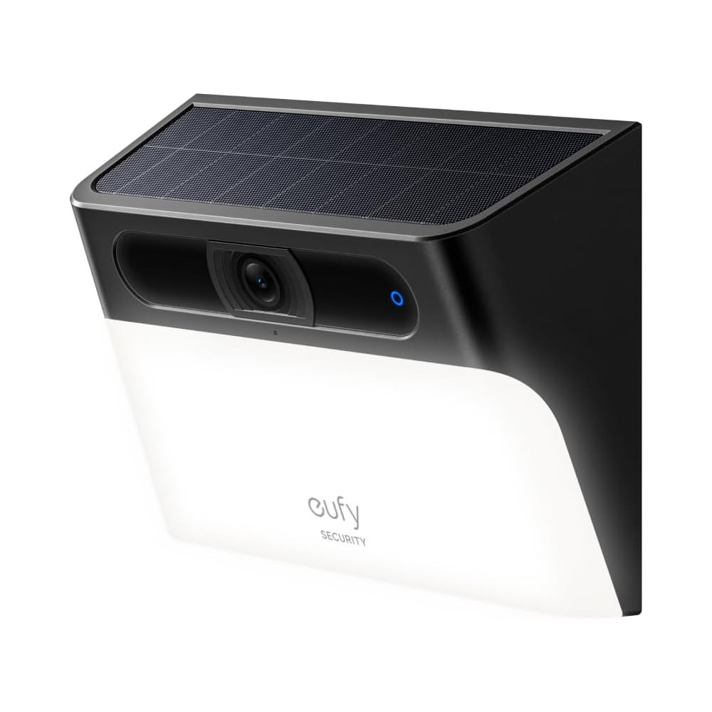 eufy Security Solar Wall Light Cam S120, bezdrátová 2K solární kamera pro venkovní dohled, trvalé napájení, světlo aktivované po