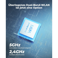 Reolink Bezpečnostní kamera venkovní bezdrátová, Argus PT 4MP+ Solární panel s 360° otáčením a nakláněním, noční vidění 2K, WiFi