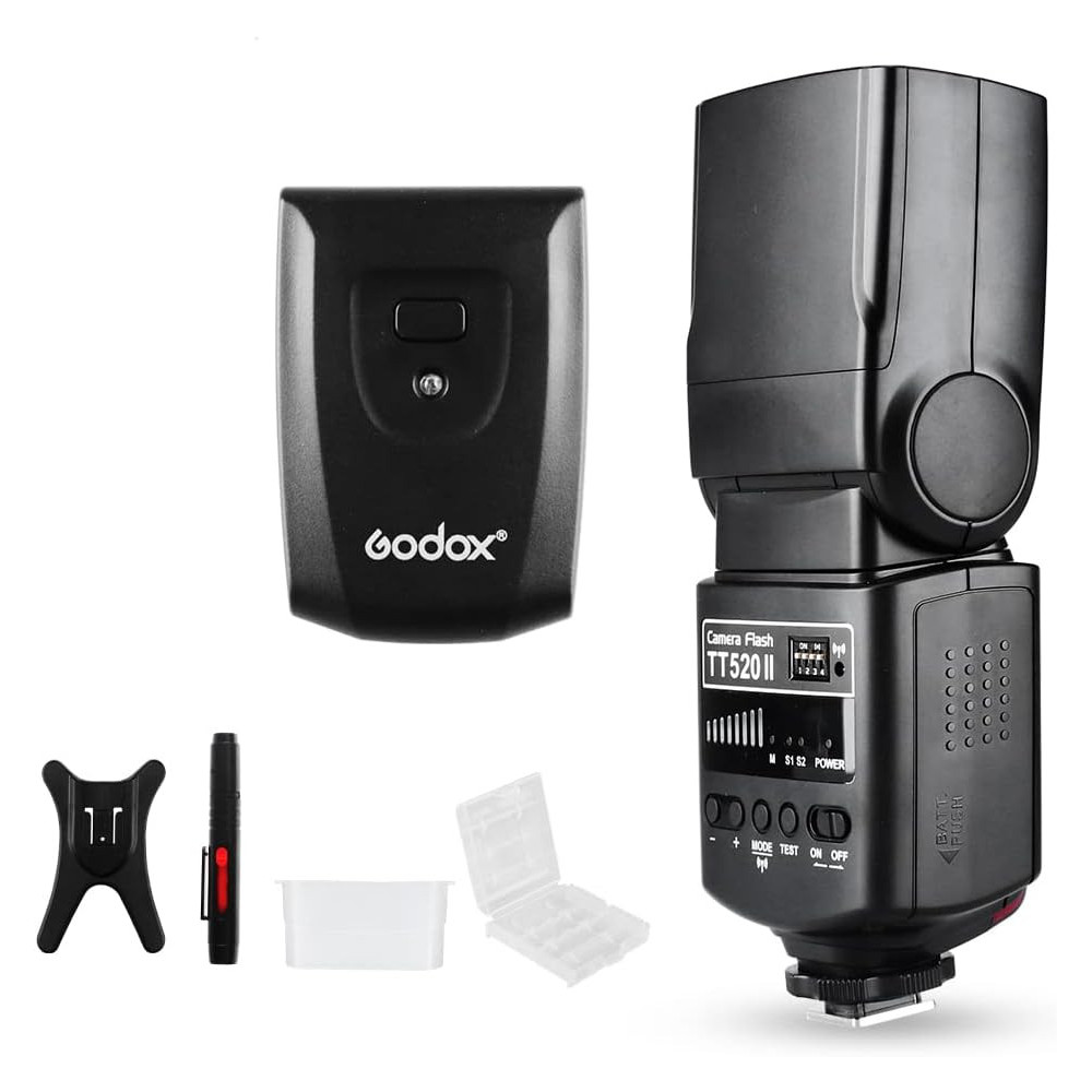 Godox TT520II Blesk do fotoaparátu Univerzální blesk na fotoaparát Elektronický speedlite Bezdrátový přenos