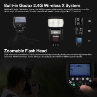 Godox V860III-S Blesk pro kameru Sony, blesk s výkonem 76 Ws 2.4 G TTL HSS 1/8000 s, 480 záblesků na plný výkon, Li-Ion