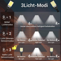 Balení 2 kusů Extra Světlé Solární Venkovní Svítilny s úhlem osvětlení 120°, solární svítilny se 3 režimy a 108COB LED