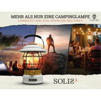 Castra Camping Gear Solis 3 Kempinková lampa, 8000mAh dobíjecí akumulátor s integrovanou powerbank, stmívatelné světlo