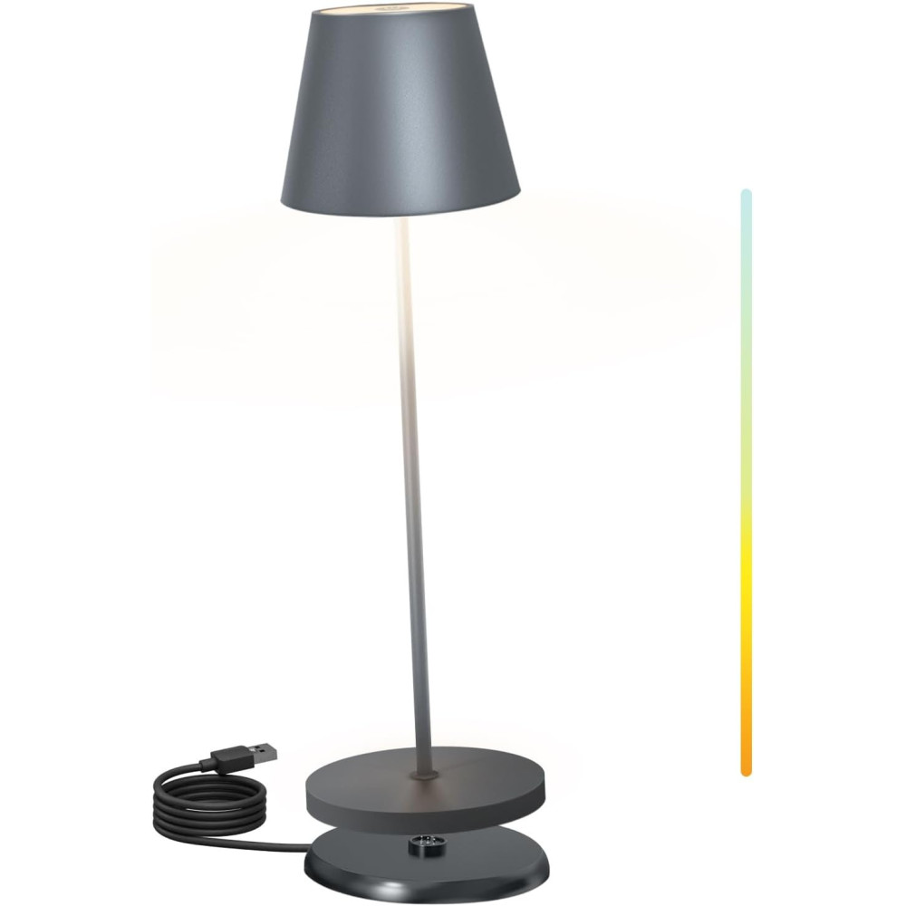 Postlucky stolní lampa bez kabelu s dotykovým stmíváním LED stolní lampa s venkovní dobíjecí stolní lampou na akumulátor