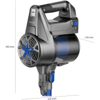 ProfiCare PC-BS 3036 A, 2v1 bezsáčkový ruční a podlahový vysavač s výkonným akumulátorem Lithium Ionen 22,2 V, HEPA filtr