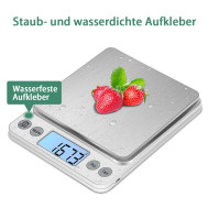 KUBEI Upgrade Large Digital Kitchen Scale USB Charging,5kg/0.1g High Precision Digital Scale Household Scale, With Large Stainle