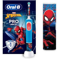 Elektrický zubní kartáček Oral-B Pro Kids Spiderman/Elektrický zubní kartáček, pro děti od 3 let, včetně režimu Sensitive+ pro p