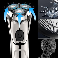 Weliry Electric Razor for Men Elektrický holicí strojek pro muže na holení s vyskakovacím zastřihovačem Elektrické rotační holic