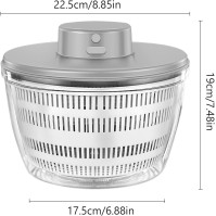 Buumin Salátová automatická odstředivka, 4000 ml, velká kapacita, sušička, multifunkční, pro ovoce