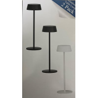 Klighten Balení 2 LED stmívatelné bateriové stolní lampa Bezdrátová dotyková kovová hliníková stolní lampa na baterie IP54