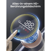 HONITURE akumulátorový vysavač 450W/33KPa, bezdrátový vysavač až 60 minut chodu, akumulátorový vysavač s dotykovým displ