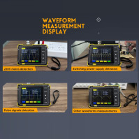 Weytoll Osciloskop ruční, 400V 200 kHz 2,5 MS/s, vzorkovací frekvence v reálném čase Ruční osciloskop, s funkcí aktualizace OTA,