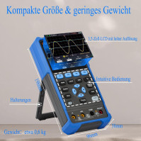 HDS242 OWON Osciloskop 2 v 1 40MHz šířka pásma Ruční osciloskop Dva kanály s 3,5palcovým LCD displejem Funkce automatické kalibr