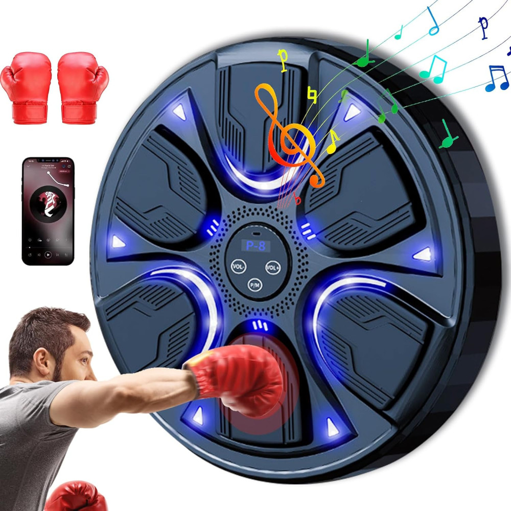 ATMWM Music Boxing Machine, Electronic Music Boxing Machine, Boxer Machine, Box Training Punch Equipment s Bluetooth Senso