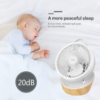 Tichý ventilátor 4UMOR 20 dB 7,6 m/s Turbo 21 W stejnosměrný motor 12rychlostní stolní ventilátor Velmi tichá 3D cirkulace