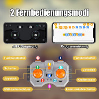 Mould King 17026 Technik RC buldozer, 1803 dílků pneumatický nakladač s dálkovým ovládáním a motory, stavební model vozidla