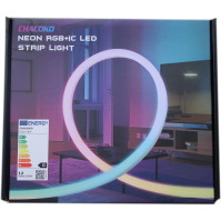 CHACOKO 10M Neon RGB s IC LED pás, 1 role, efekt duhy, 84 LED/Metr, 840 LED, Voděodolný IP65 Silikonový LED proužek