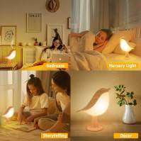 2Pack dotyková stolní lampa, noční světlo, noční stolní lampy, lampa na noční stolky, 3stupňově stmívatelné světlo