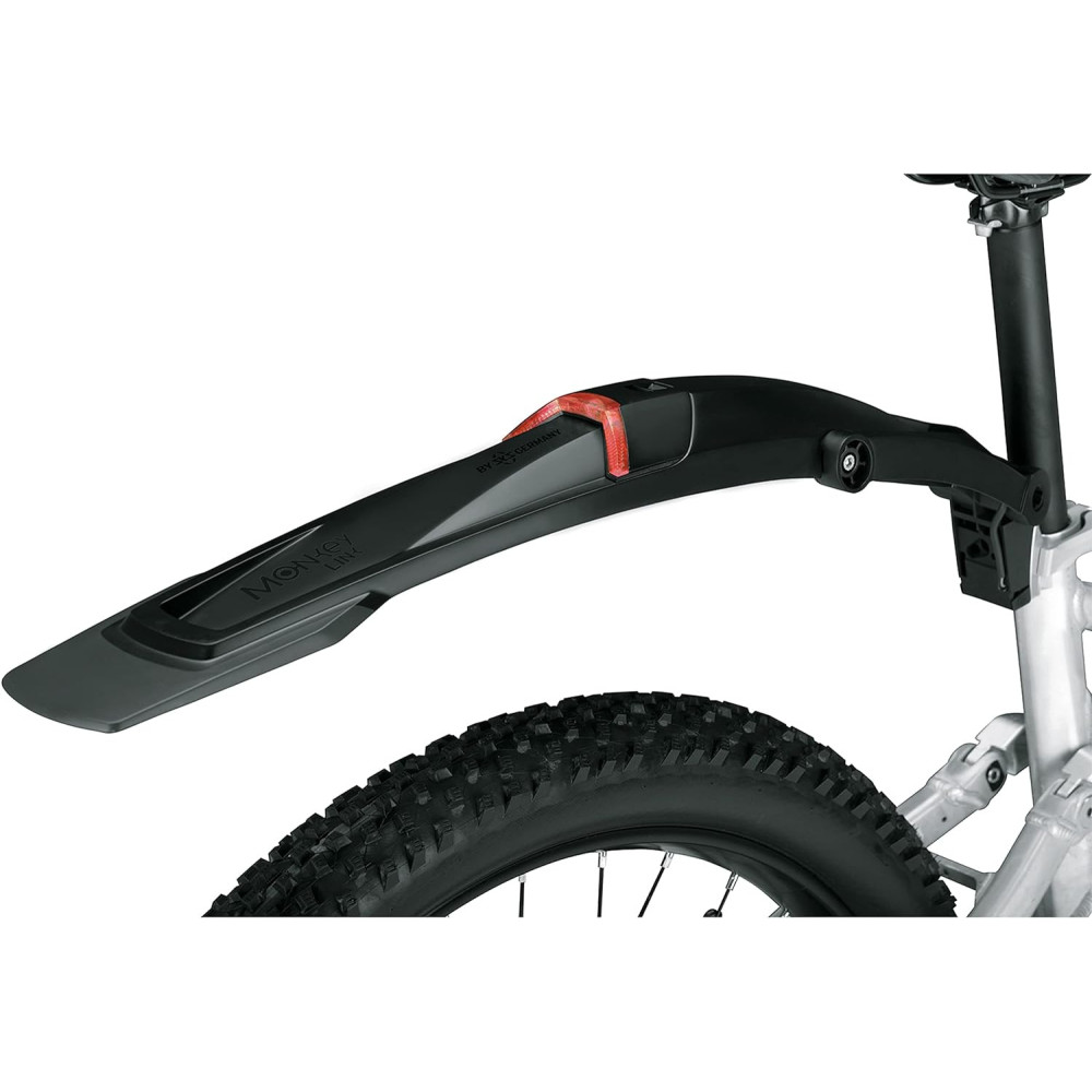 MonkeyLink MonkeyFender Rear Recharge 26" - 29" - Zadní blatník na kolo s dobíjecí zadní svítilnou, příslušenství k jízd. kolu