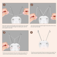 Elektrický epilátor nití, odstraňovač chloupků Rychlý bezbolestný epilátor bavlněných nití s ​​nití, odstraňovač chloupků