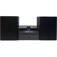 Denver MDA270 Stereo reproduktory s CD přehrávačem, DAB Plus a FM rádiem, stereo soustava 2X 50W, reproduktory z dřeva