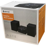 Denver MDA270 Stereo reproduktory s CD přehrávačem, DAB Plus a FM rádiem, stereo soustava 2X 50W, reproduktory z dřeva