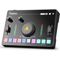 MAONO MaonoCaster mixák pro streaming zvuku s profesionálním předzesilovačem, Bluetooth, 48V Phantom Power