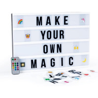 EASYmaxx LED light box Light Box - Pro jednotlivé textové zprávy | Mega sada se 150 barevnými emoji a 173 zaměnitelnými