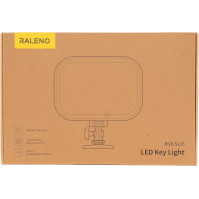 RALENO RGB Streaming Key Light s dálkovým ovládáním, vestavěné bateriové video stolní světlo pro živé streamování