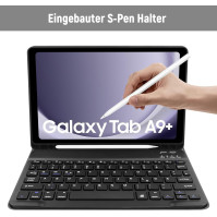 Pouzdro s klávesnicí Lielax pro Samsung Galaxy Tab A9+/A9 Plus 2023 (SM-X210/X216/X218) 11" (rozložení QWERTZ), magnetická