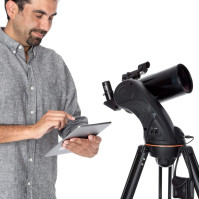 Celestron 22202 AstroFi 102 Wi-Fi Maksutov Bezdrátový odrazový dalekohled - Černý