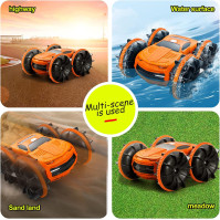 Dexinco Amphibious RC Car: Dálkově ovládané auto vhodné pro děti od 4 do 9 let. Model s krouživými a obratnými pohyby