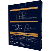 FASCINATE dobíjecí kosmetické zrcadlo LED osvětlení s 1X / 5X zvětšením, stmívatelné kosmetické zrcadlo na stěnu