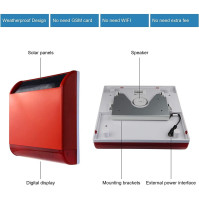 WOLF-GUARD Bezdrátová solární siréna: Solární siréna s vestavěnou baterií, odolná proti manipulaci. Dodáváno s 2 senzory