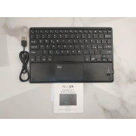 Rii BT11 Ultratenká Bluetooth klávesnice s funkcí multi-touchpad a dobíjecí baterií, černá - QWERTY španělská rozložení