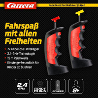 Carrera Wireless Set Duo Digital 132/124 Racetrack Set | Bezdrátový ruční ovladač 2,4 GHz WIRELESS+ s dosahem 15 m