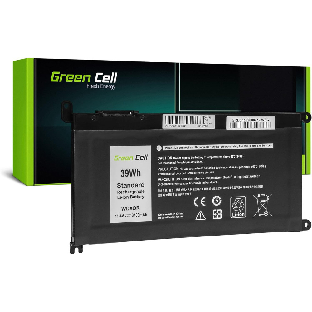 Green Cell baterie WDX0R WDXOR pro notebooky Dell Inspiron 13 5368 5378 5379 7368 7378 15 5565 5567 5568 5570 5575 5578