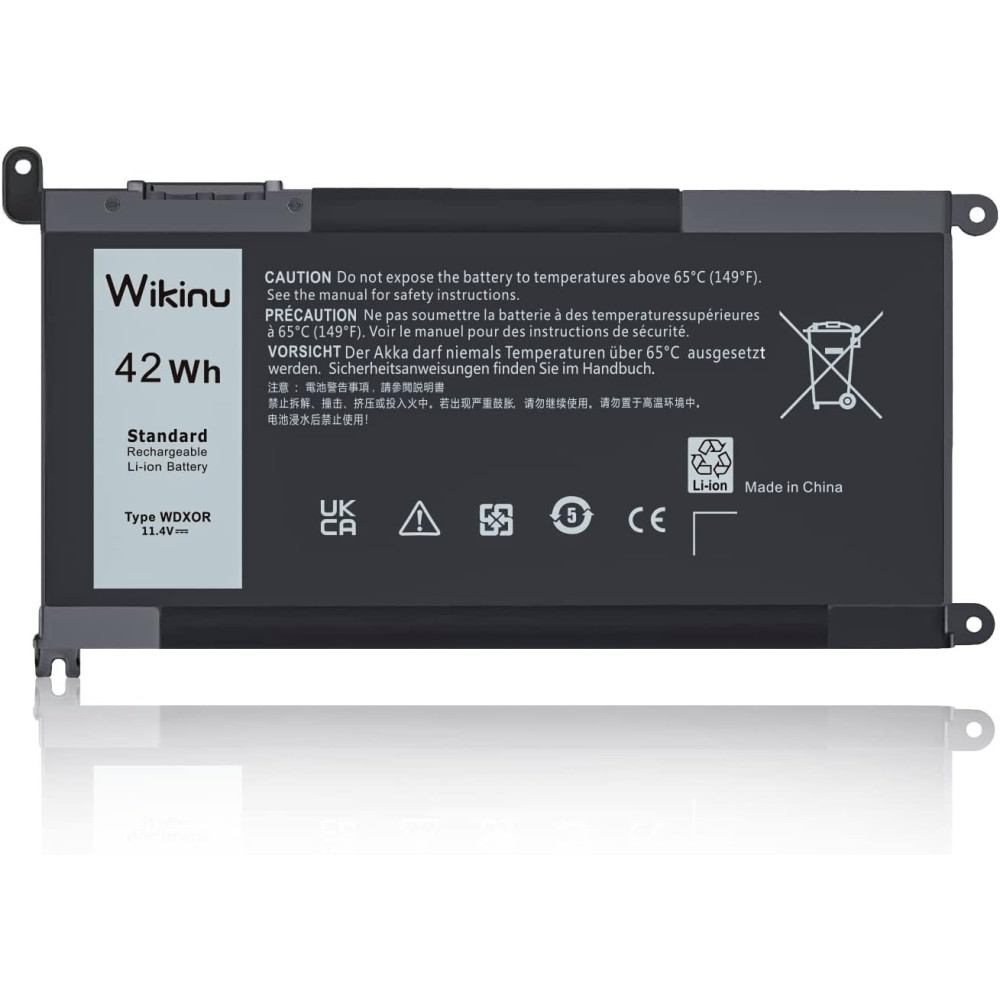 Wikinu WDX0R Laptopová baterie pro Dell Inspiron 13 5368 5378 7368 7378 14 7460 7472 15 5568 7569 7579 5578 5570 5565