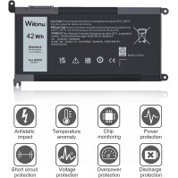 Wikinu WDX0R Laptopová baterie pro Dell Inspiron 13 5368 5378 7368 7378 14 7460 7472 15 5568 7569 7579 5578 5570 5565