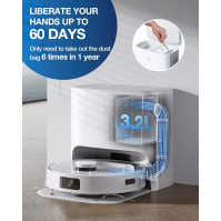 ECOVACS Deebot T10+ Suction and Mop Robot s extrakční stanicí o objemu 3,2 litru (3000Pa, AIVI Obstacle Avoidance, OZMOPro