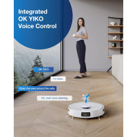 ECOVACS Deebot T10+ Suction and Mop Robot s extrakční stanicí o objemu 3,2 litru (3000Pa, AIVI Obstacle Avoidance, OZMOPro