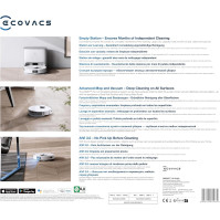 ECOVACS Deebot T10+ Suction and Mop Robot s extrakční stanicí o objemu 3,2 litru (3000Pa, AIVI Obstacle Avoidance, OZMOPro