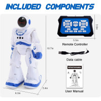 Robotická hračka pro chlapce a dívky ve věku 8-12 let, programovatelný RC robot s gestovním ovládáním/Walk Learning Toy