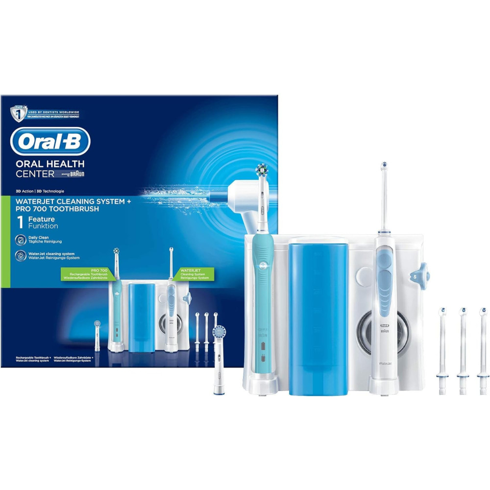 Oral-B Oral Care Center PRO 700 elektrický zubní kartáček + vodní tryska ústní irigátor, vícebarevný