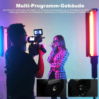 VILTROX H18 Video Light Stick Light Tube RGB LED Light Stick Studio ruční světlo se stativem, 2800-6800K Stmívatelné