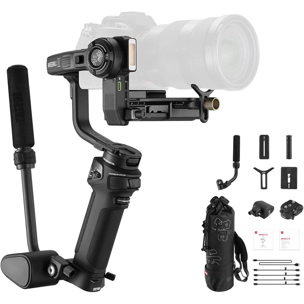 Zhiyun Weebill 3S Combo, Stabilizátor kamery, 3osý gimbalový stabilizátor pro DSLR a bez-zrcadlové fotoaparáty