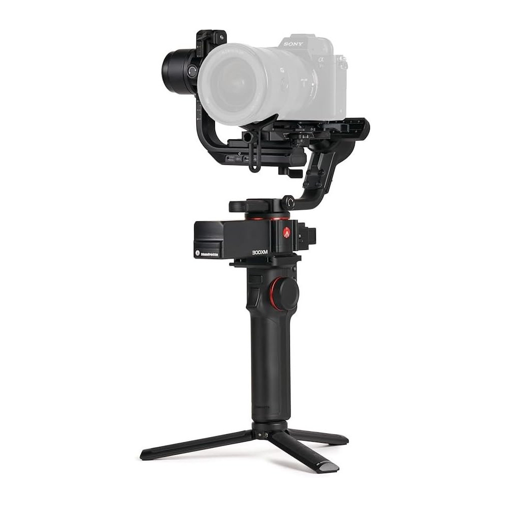 Manfrotto MVG300XM, přenosný a modulární 3osý profesionální stabilizátor pro kompaktní fotoaparáty, stabilizátor fotoaparát